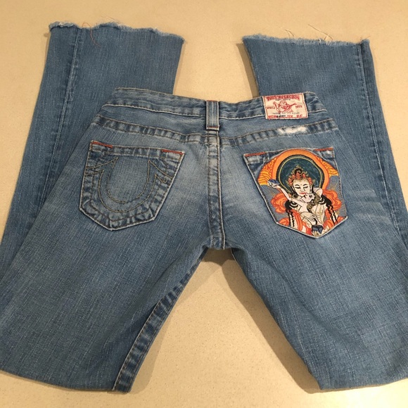TRUE RELIGION Jeans Godiva/Buddha RARE, Vintage 💫💫💫 - Picture 2 of 8